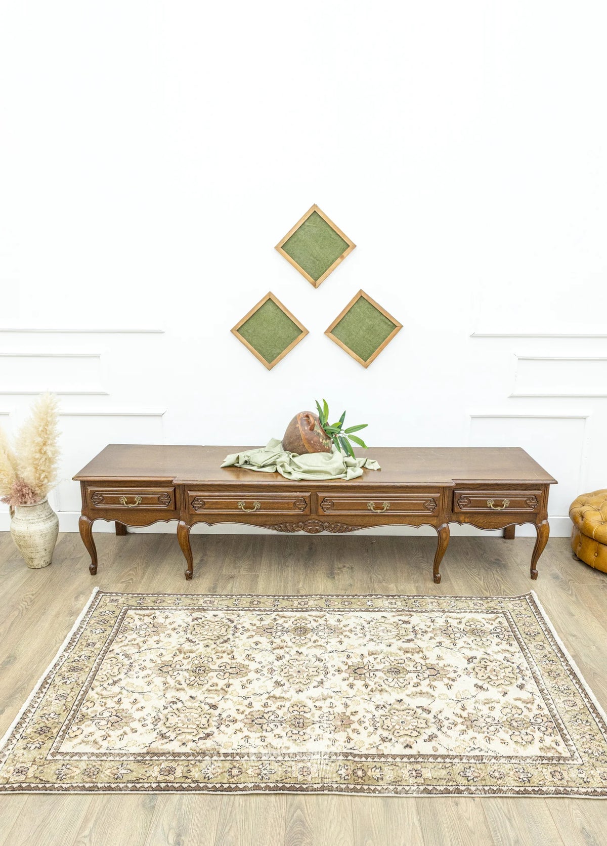 Soho Antiq-Fida Natural El Dokuma Vintage Halı 113x202 Cm-2-roqelvaxirum.shop