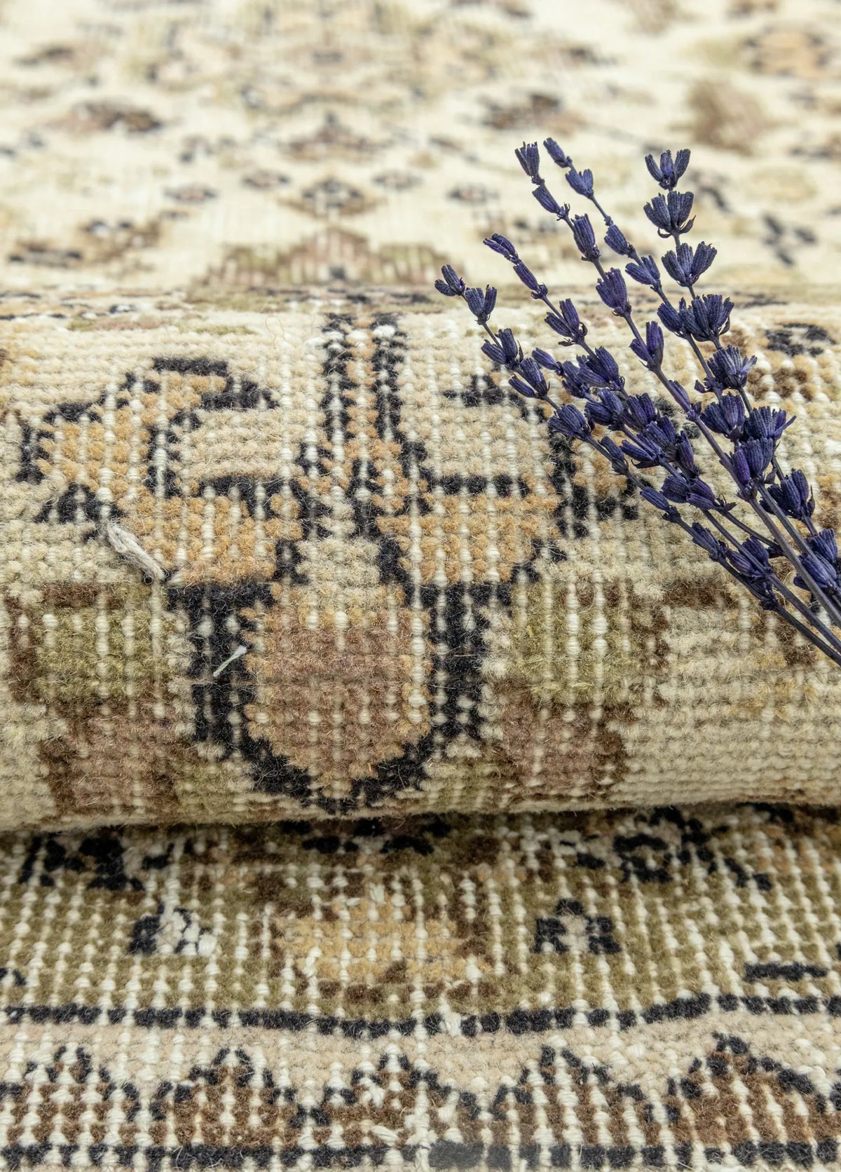 Soho Antiq-Fida Natural El Dokuma Vintage Halı 113x202 Cm-4-roqelvaxirum.shop