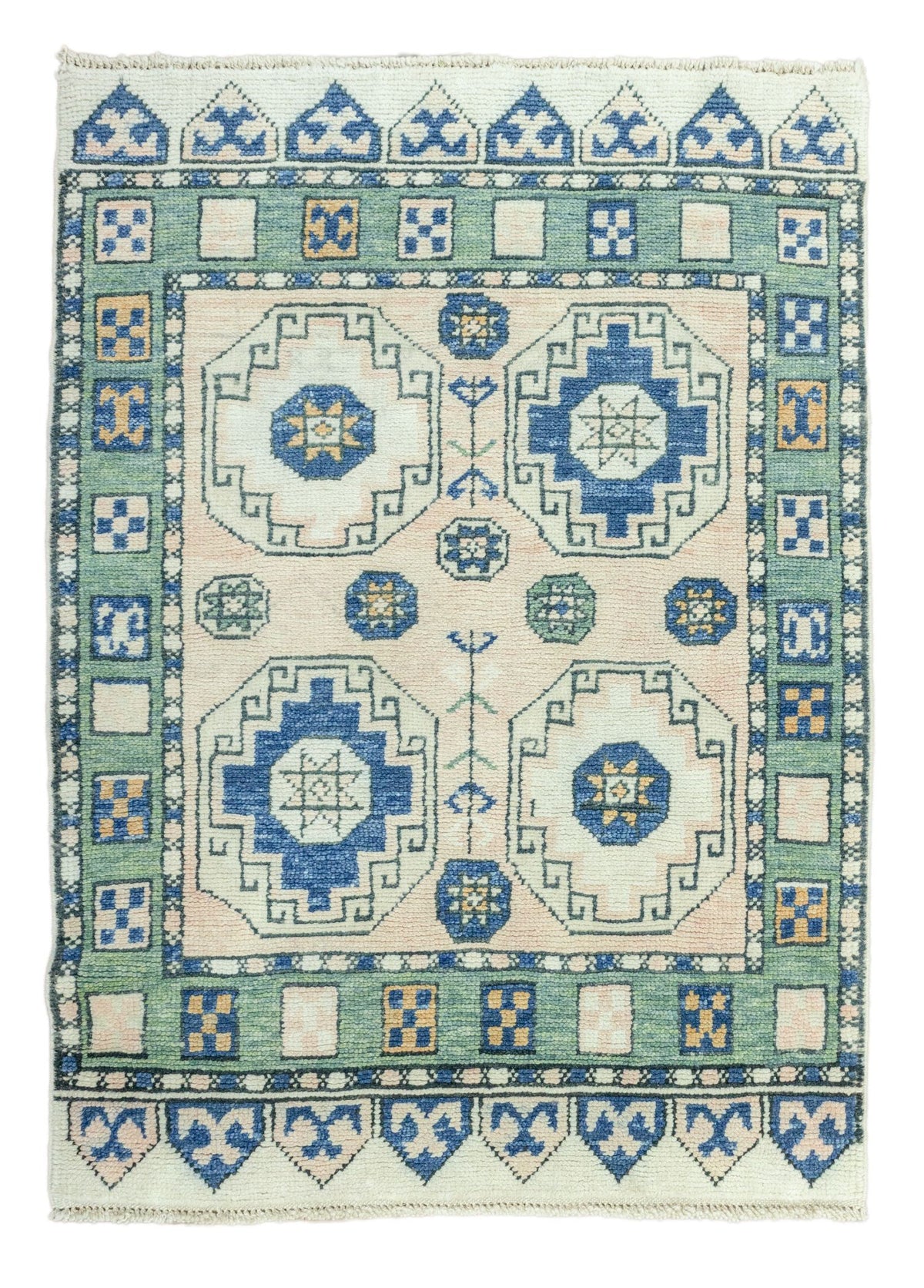Soho Antiq-Fida Rustik Desenli Yün Halı 108x150 Cm-Halı-1-roqelvaxirum.shop