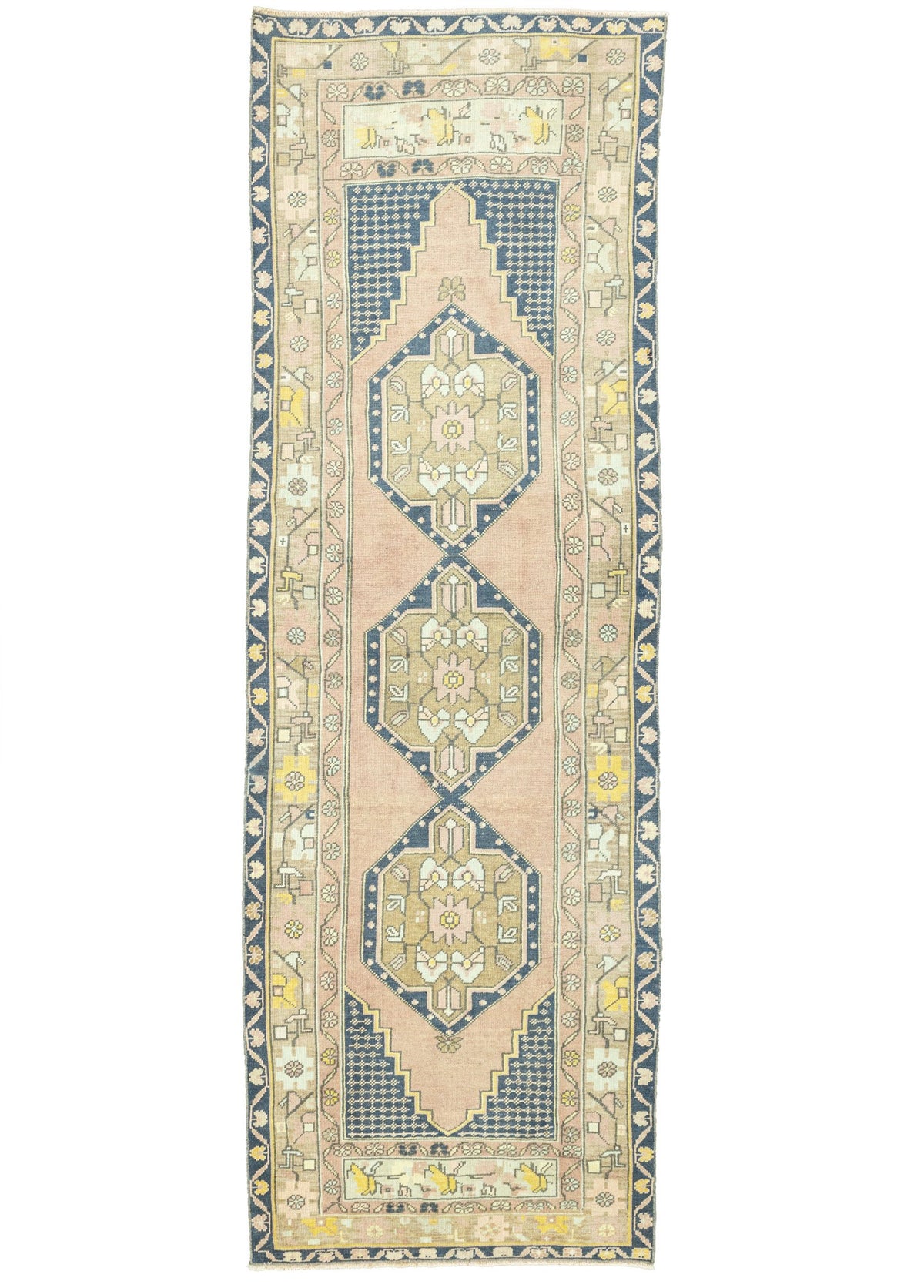 Soho Antiq-Khorsa Rustik Desenli El Dokuma Yolluk 98x296 Cm-Halı-1-roqelvaxirum.shop