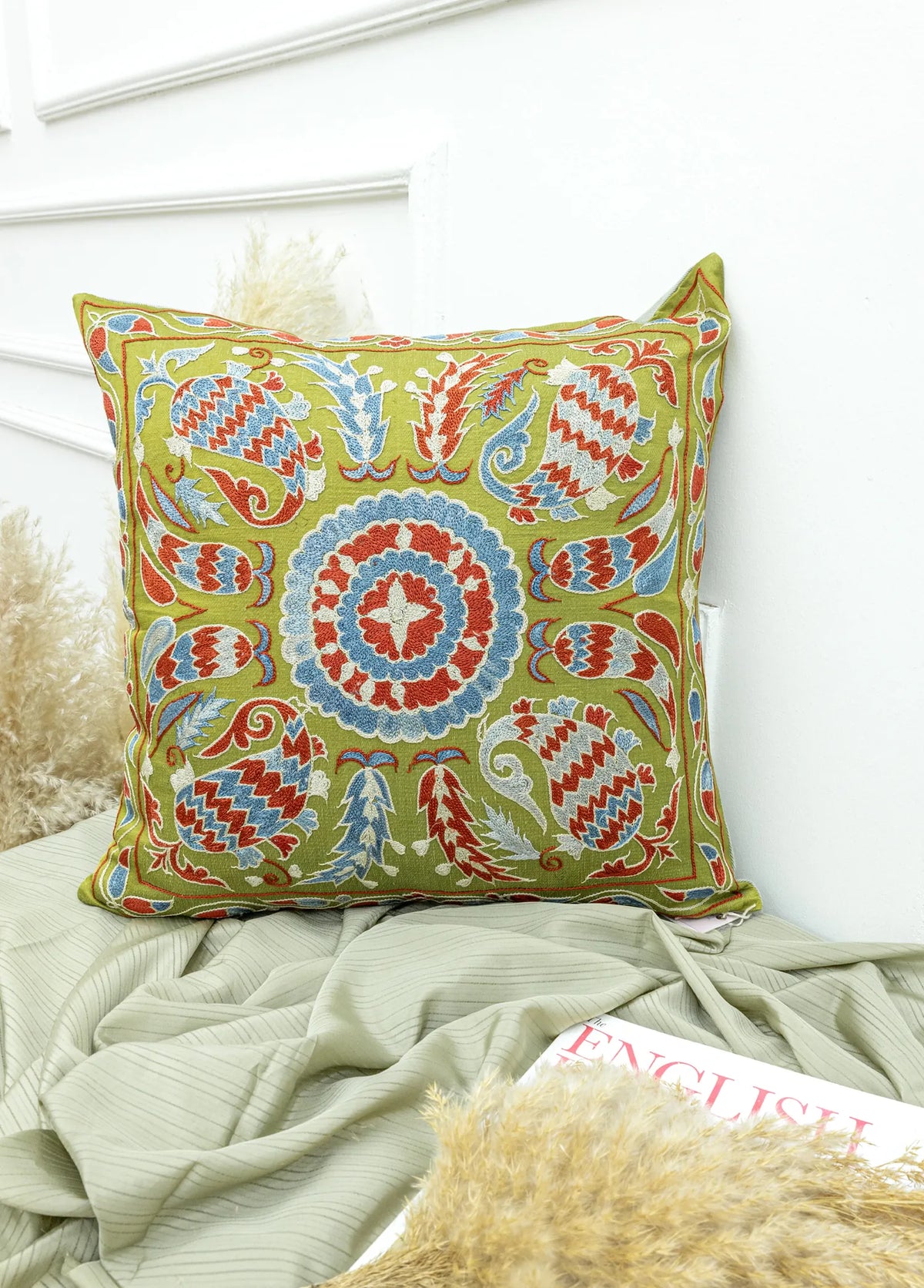 Soho Antiq-Kumralı Dekoratif Bohem Kırlent 50x50 Cm-2-roqelvaxirum.shop