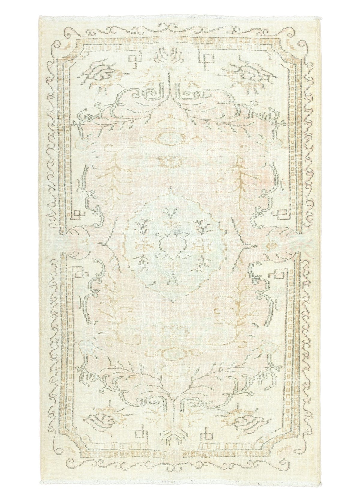 Soho Antiq-Kutal Vintage El Dokuma Halı 166x273 Cm-Halı-1-roqelvaxirum.shop