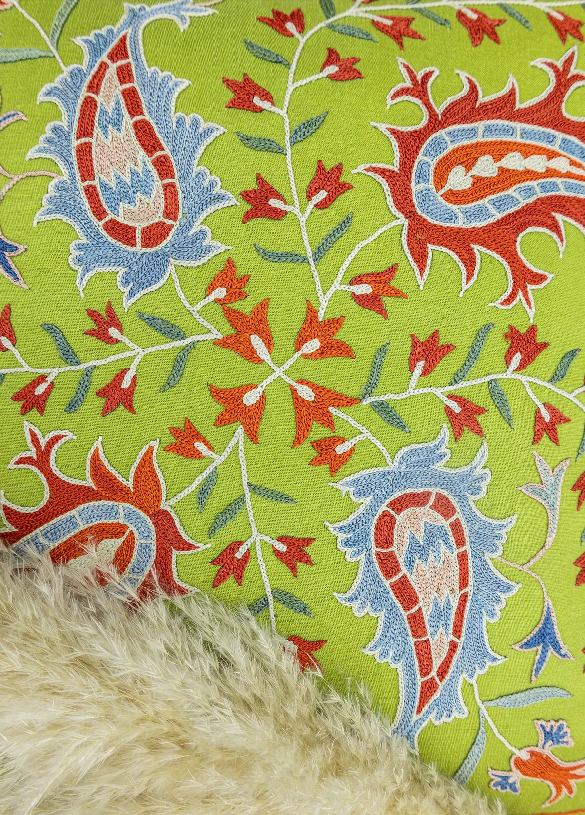 Soho Antiq-Mabel Floral Tasarımlı Kırlent 50x50 Cm-3-roqelvaxirum.shop