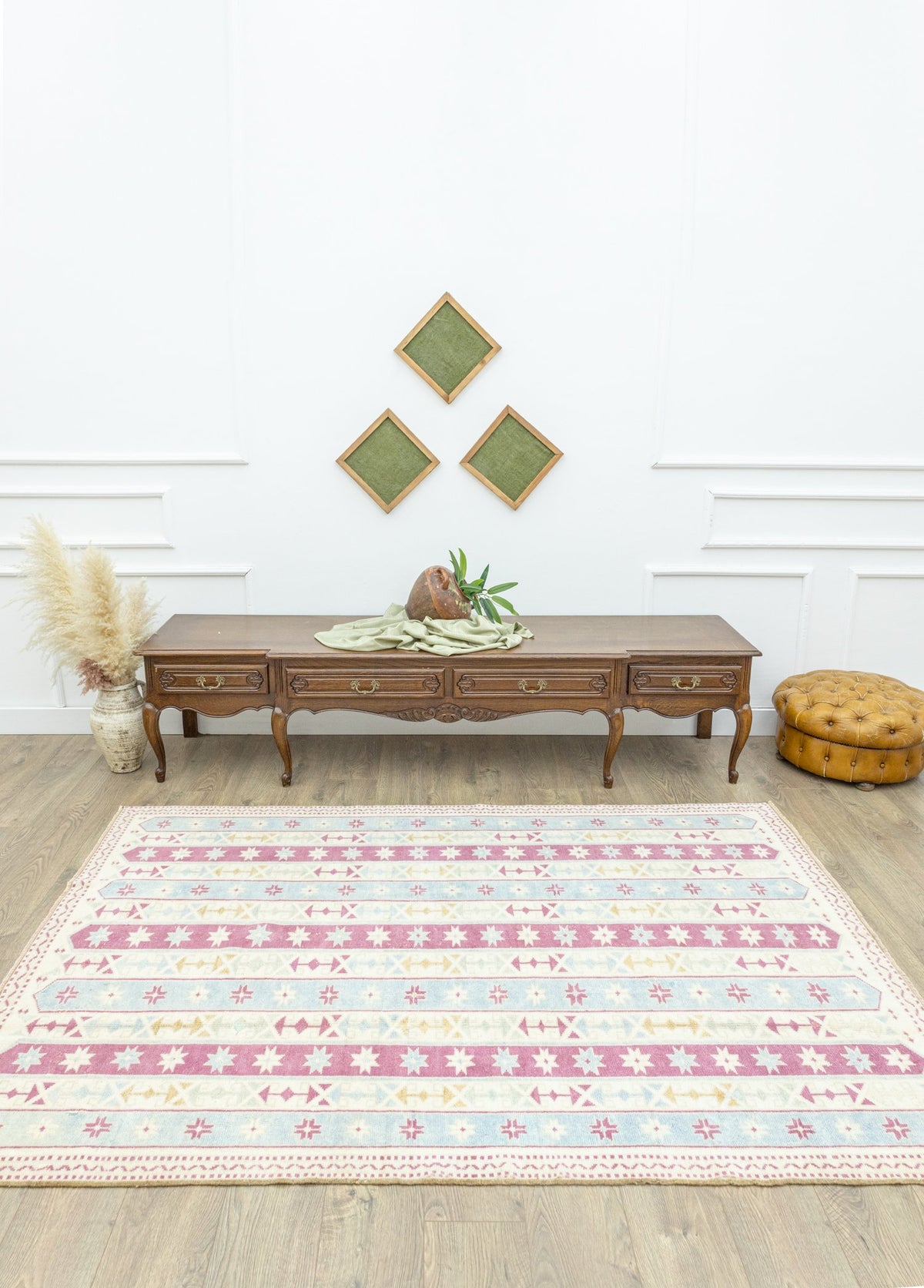 Soho Antiq-Meyan Geometrik Tasarımlı Yün Halı 166x234 Cm-Halı-2-roqelvaxirum.shop