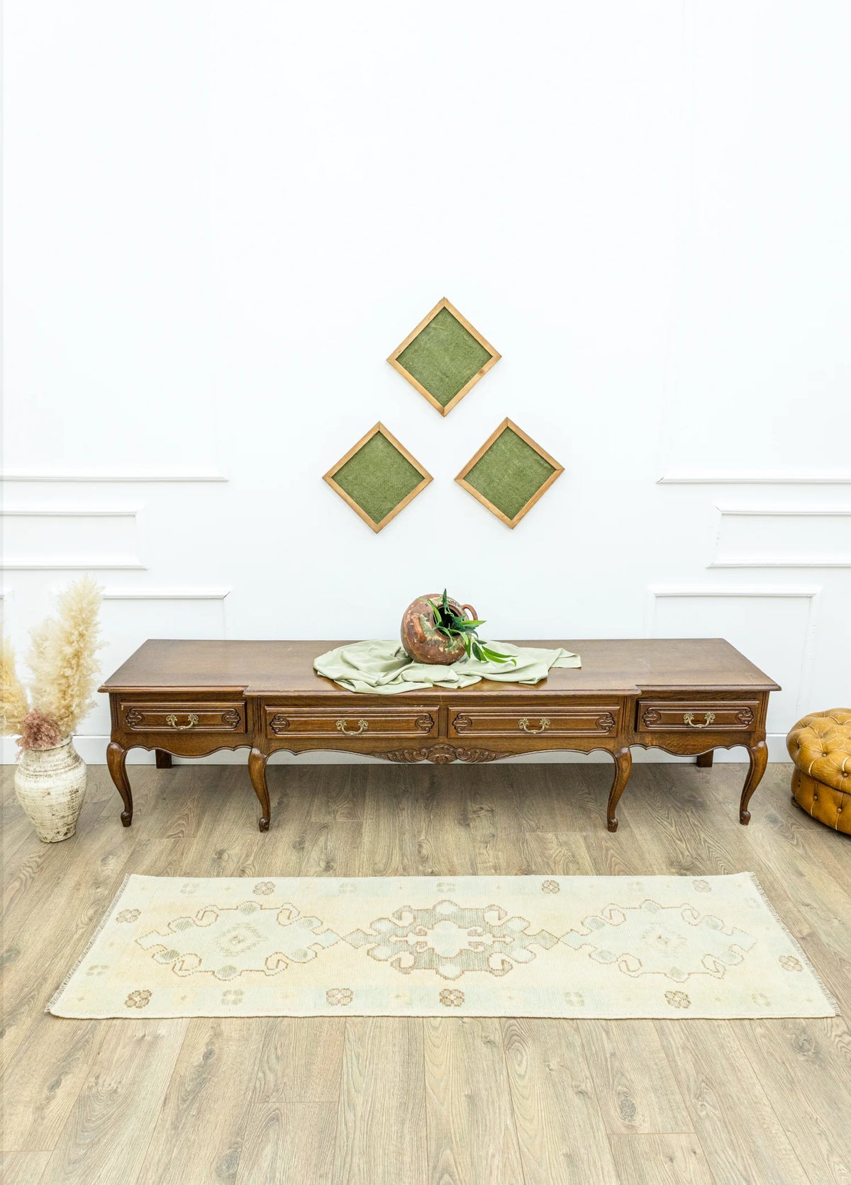 Soho Antiq-Nil El Dokuma Uşak Yolluk 59x195 Cm-2-roqelvaxirum.shop