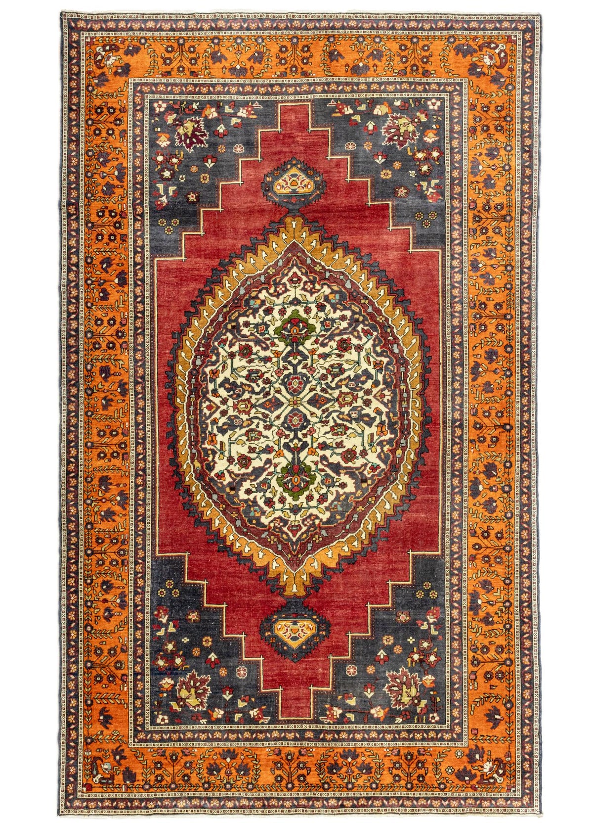 Soho Antiq-Ostan El Dokuma Yün Taşpınar Halısı 201x333 Cm-Halı-1-roqelvaxirum.shop