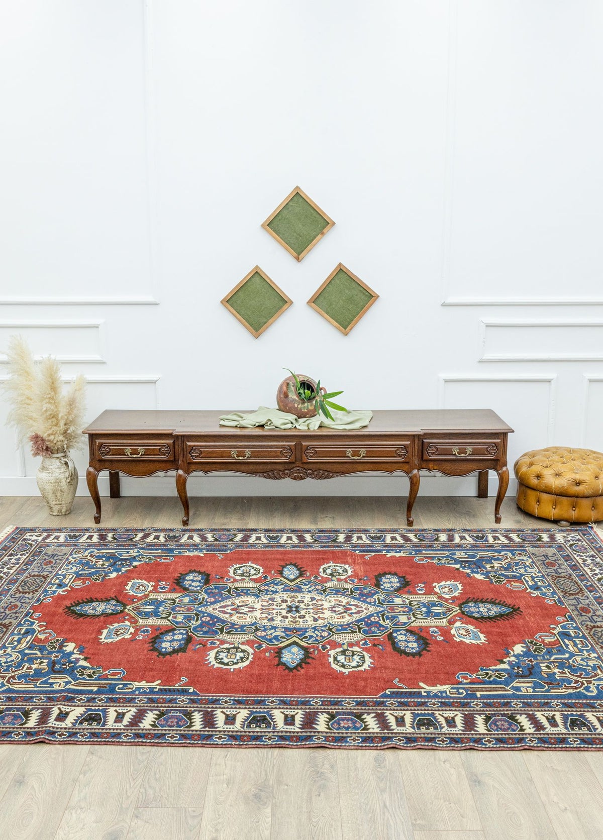 Soho Antiq-Owen Rustik El Dokuma Yün Halı 200x307 Cm-Halı-2-roqelvaxirum.shop
