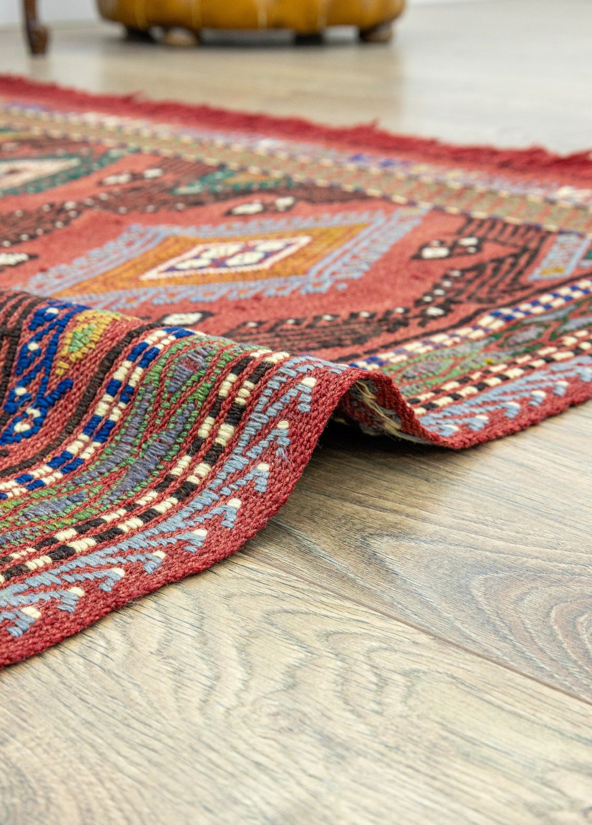 Soho Antiq-Rinat Etnik Tasarımlı El Dokuma Cicim Kilim 131x159 Cm-Halı-5-roqelvaxirum.shop