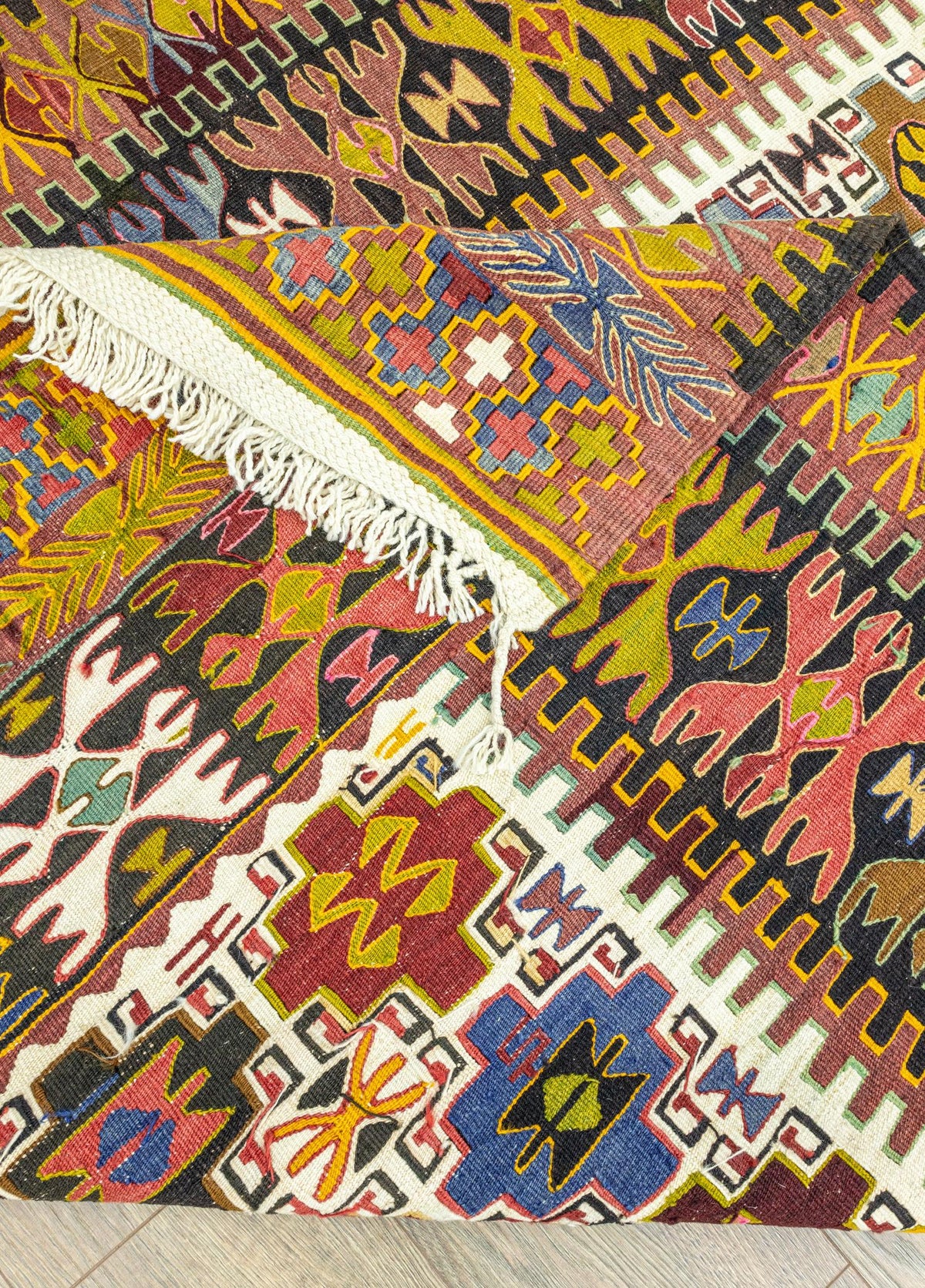 Soho Antiq-Rissa Geometrik Tasarımlı El Dokuma Kilim 152x220 Cm-Kilim-5-roqelvaxirum.shop