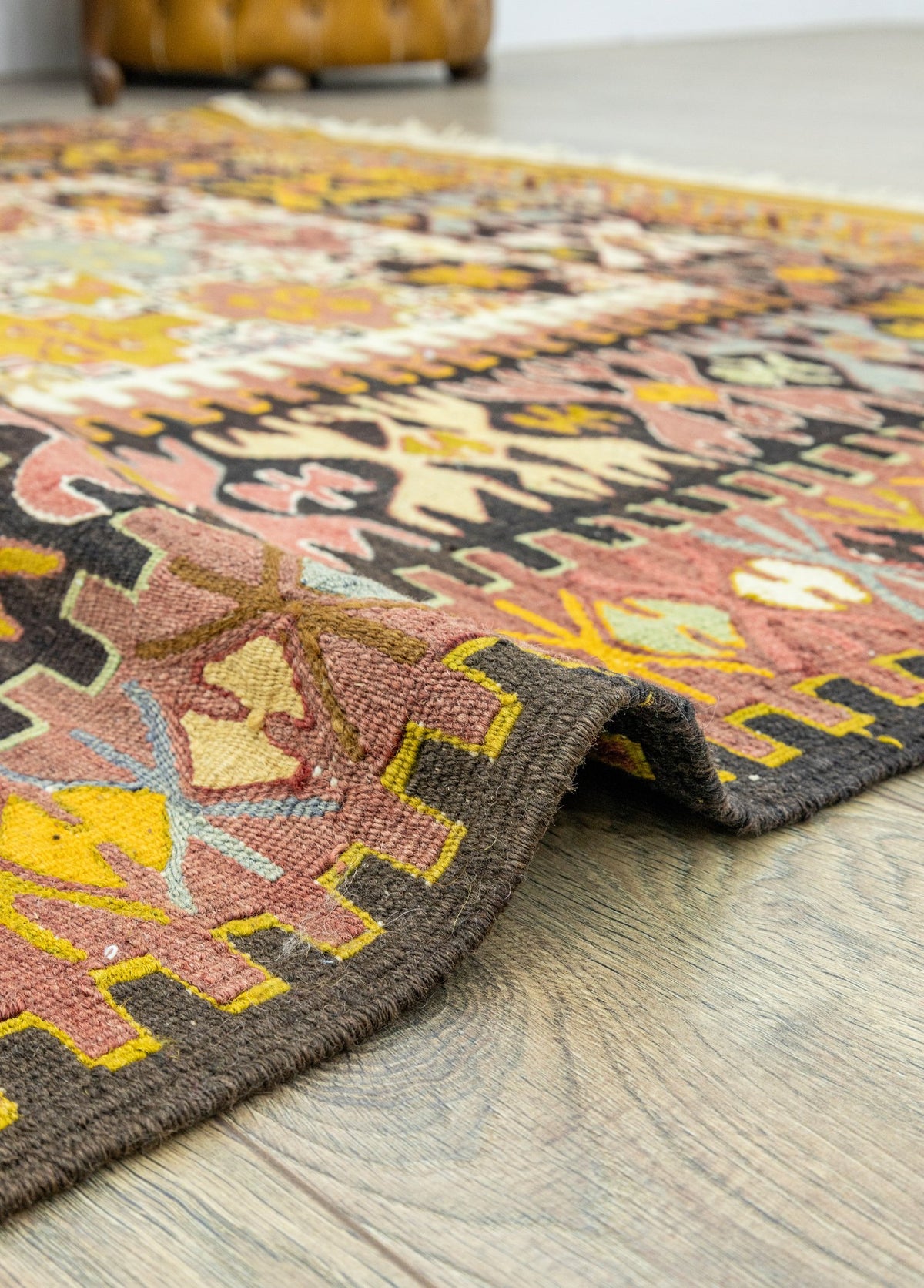 Soho Antiq-Rissa Geometrik Tasarımlı El Dokuma Kilim 152x220 Cm-Kilim-6-roqelvaxirum.shop