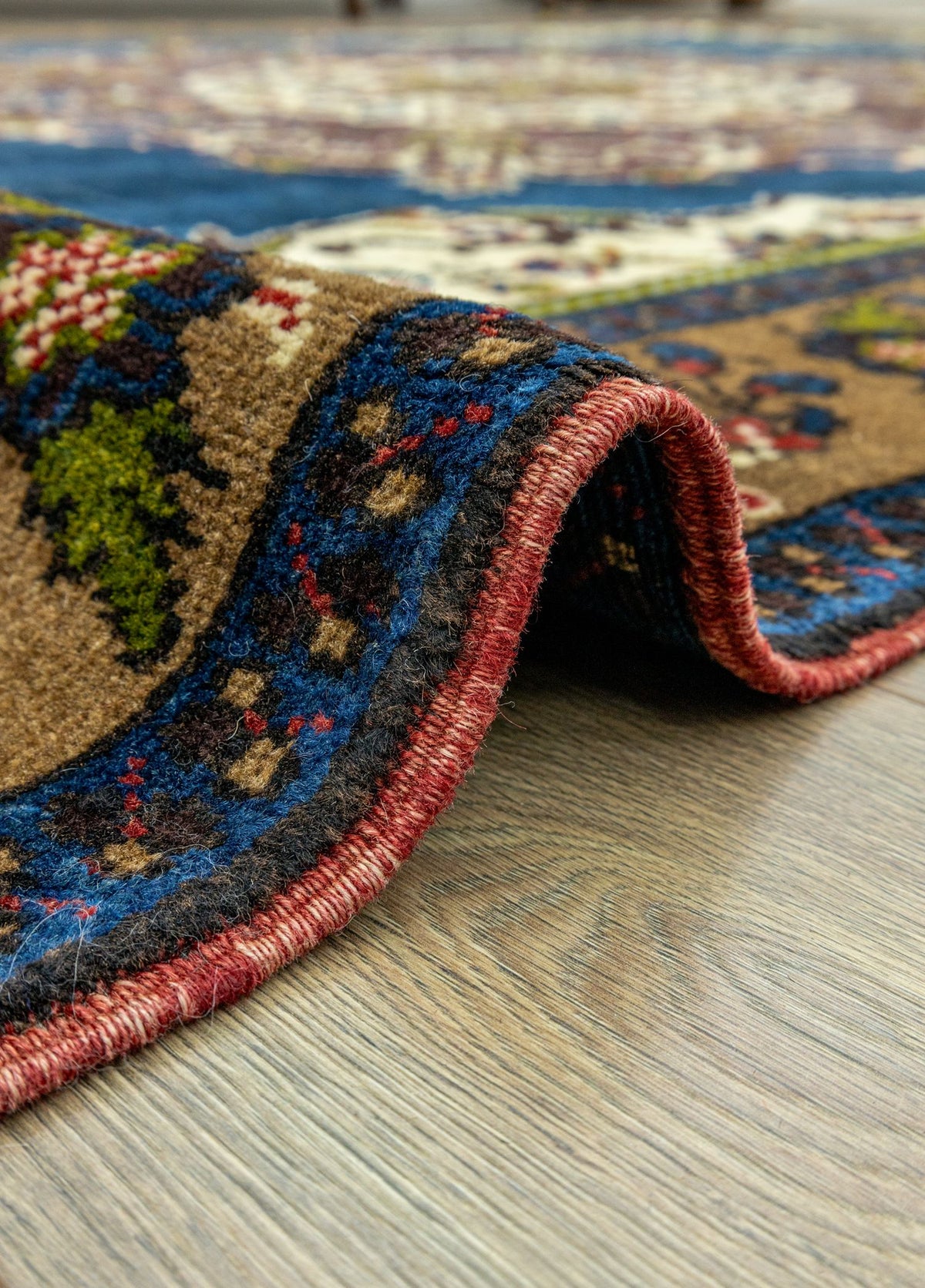 Soho Antiq-Sanna Floral Tasarımlı Yün Halı 181x302 Cm-Halı-5-roqelvaxirum.shop