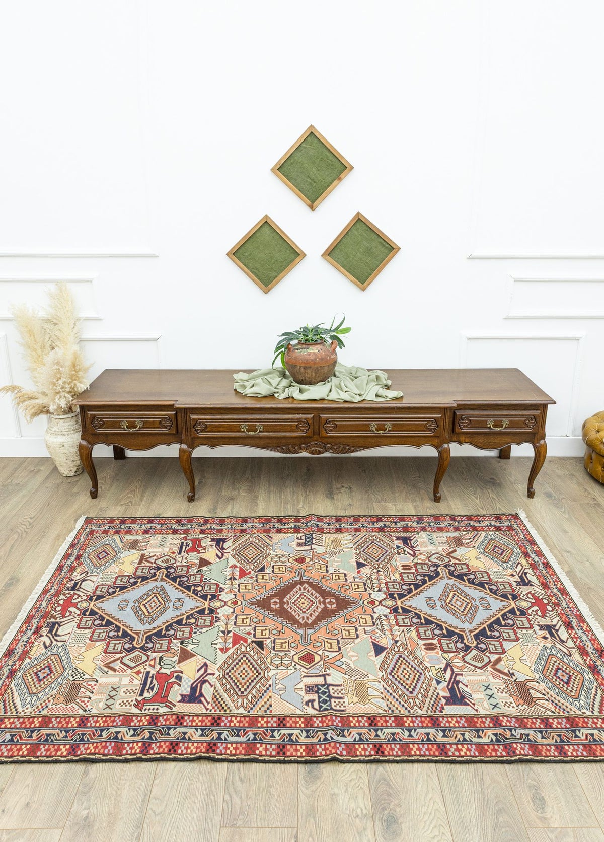 Soho Antiq-Tara Geometrik İran Sumak Kilim 130x207 Cm-Kilim-2-roqelvaxirum.shop
