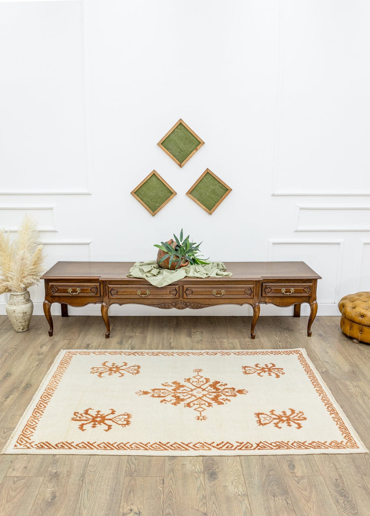 Soho Antiq-Tetsu İlkel Tasarımlı Yün Halı 122x183 Cm-Halı-2-roqelvaxirum.shop