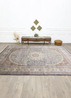 Soho Antiq-Varamin Madalyon Desenli İpek Halı 305x414 Cm-2-roqelvaxirum.shop