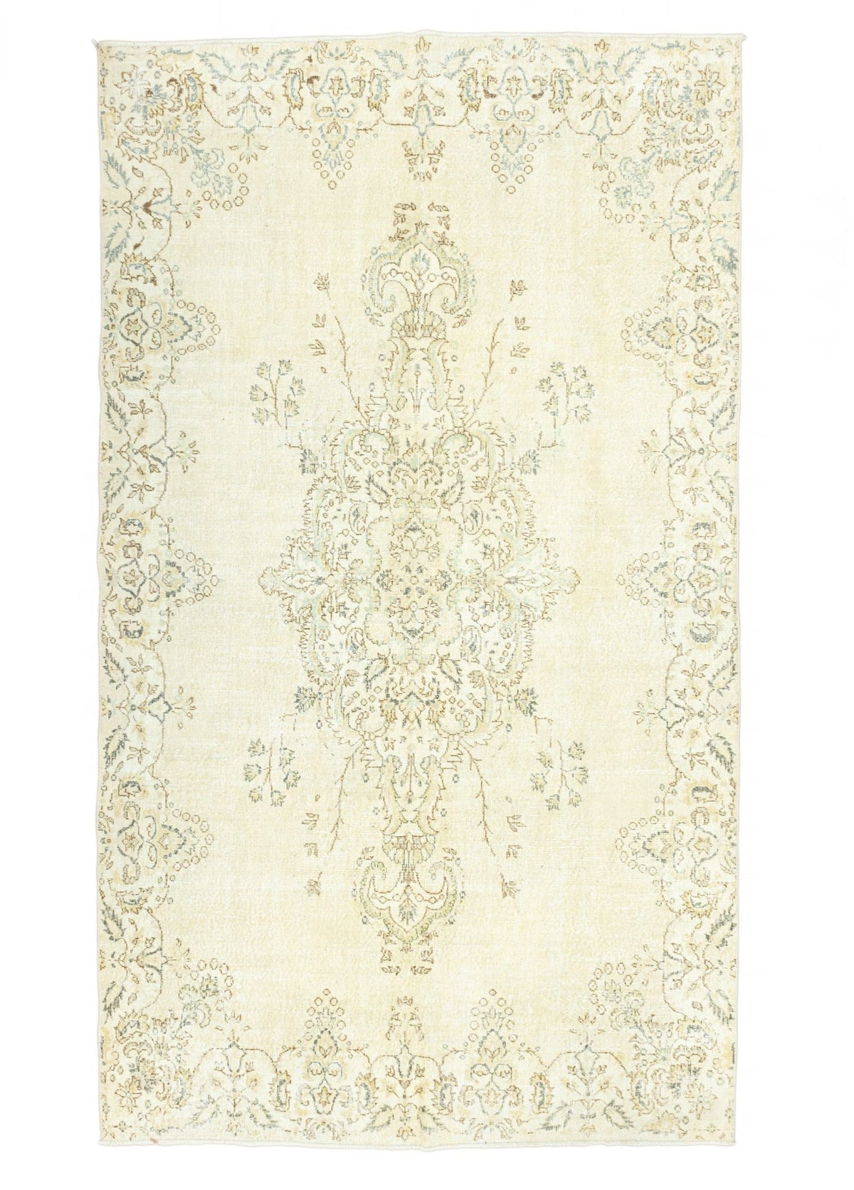 Soho Antiq-Yalkın Pastel Renkli El Dokuma Halı 204x328 Cm-Halı-1-roqelvaxirum.shop