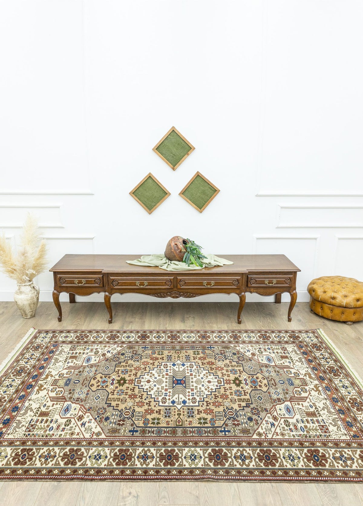 Soho Antiq-Zeine El Dokuma Yün Obruk Halısı 163x253 Cm-Halı-2-roqelvaxirum.shop