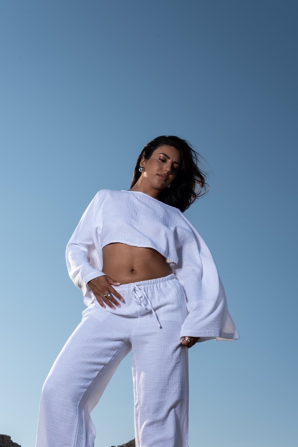 Soi Concept-Uzun Kollu Crop-Top-2-roqelvaxirum.shop