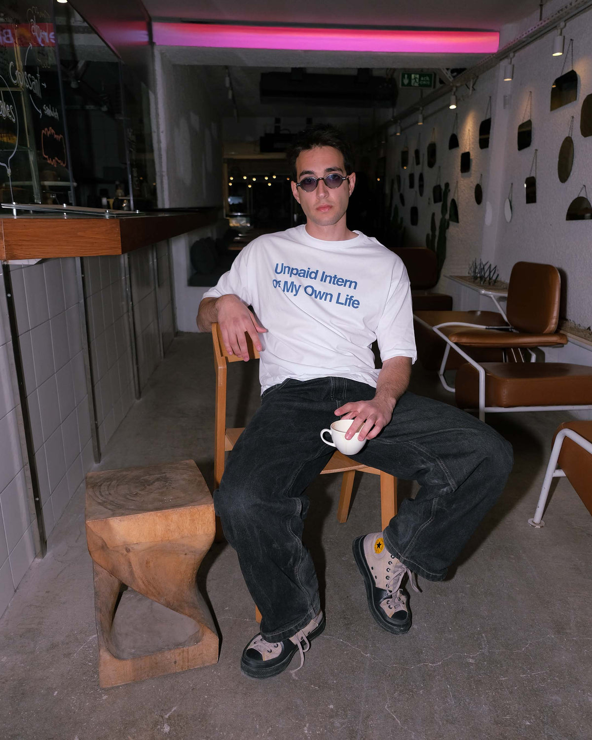 Unpaid Intern Oversize Tişört