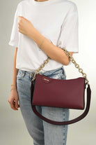 Sou-Ba-Kate Wine-Omuz Çantası-6-roqelvaxirum.shop