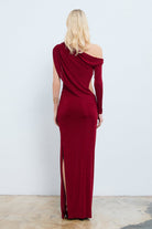 Studio Norn-Arven Cut Out Detaylı & Büzgülü Maksi Elbise-Elbise-5-roqelvaxirum.shop