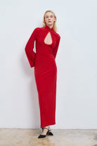 Studio Norn-Linn Cut-out Detaylı Elbise-Elbise-1-roqelvaxirum.shop