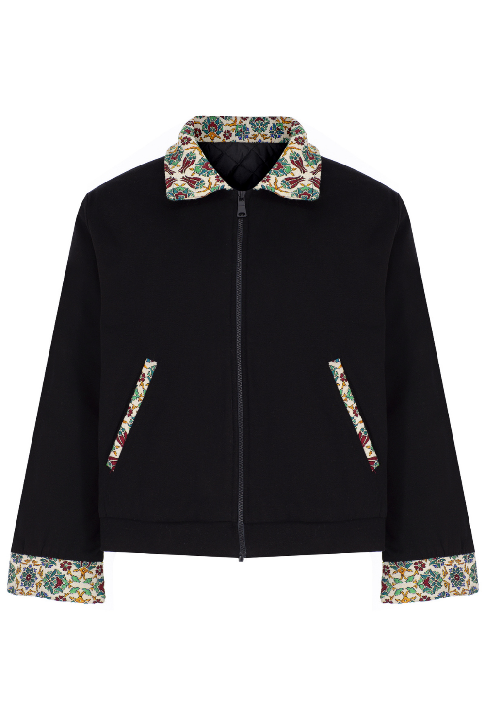 Tapis-İznik Black Jacket-Ceket-1-roqelvaxirum.shop