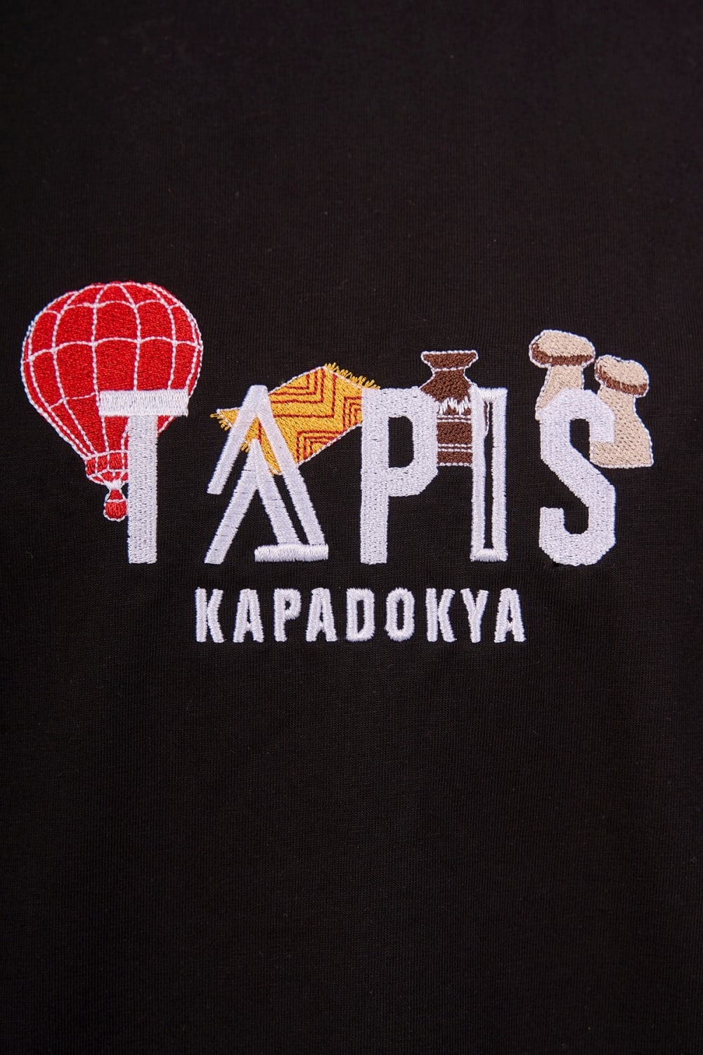 Tapis-Lands Of Tapis – Oversized Black Kapadokya Tshirt-T-Shirts-3-roqelvaxirum.shop