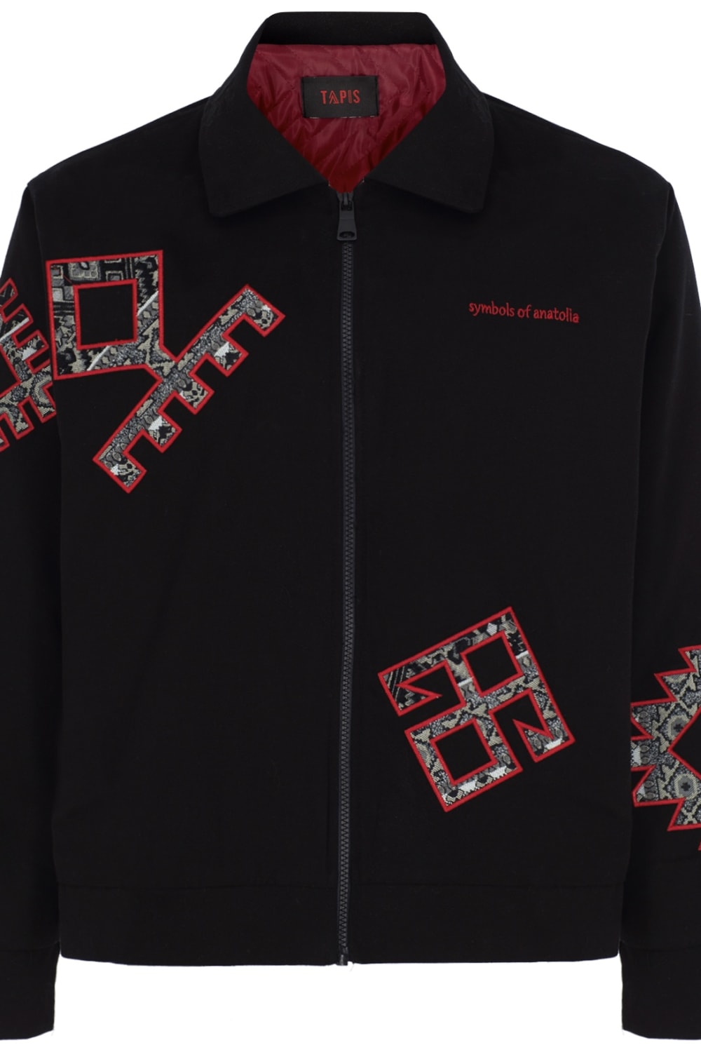 Tapis-Symbols Of Anatolia Black Jacket-Ceket-1-roqelvaxirum.shop