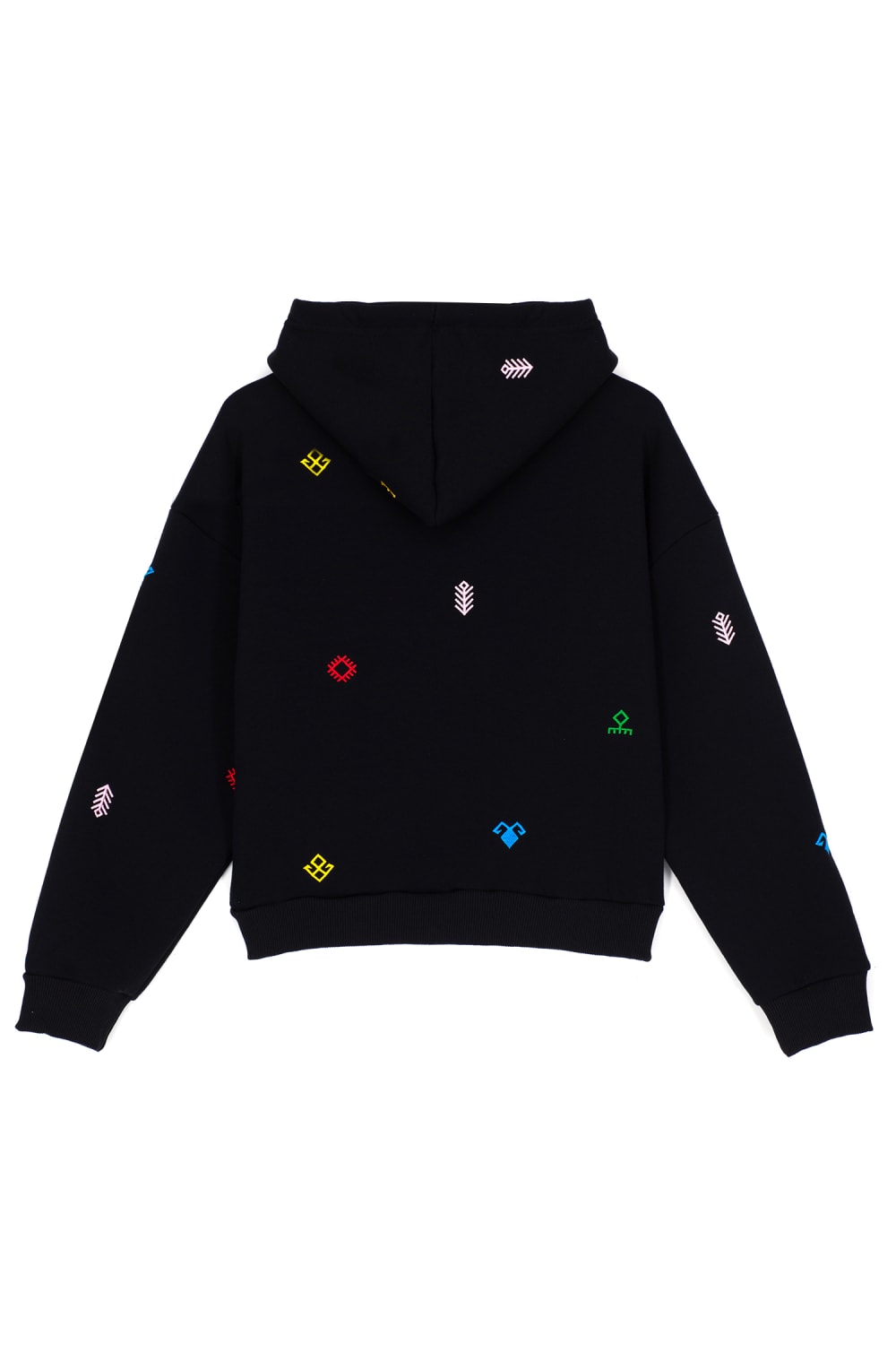 Tapis-Symbols Of Anatolia Oversized Black Hoodie 010-Sweatshirts & Hoodies-2-roqelvaxirum.shop