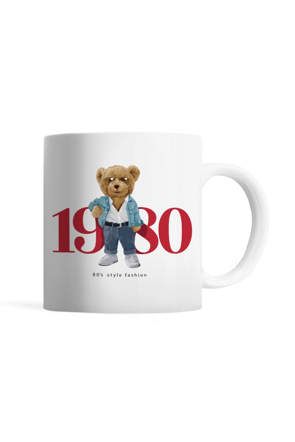 Tatlistan-Teddy Bear | 80's Fashion - Kupa Bardak-Bardak-1-roqelvaxirum.shop
