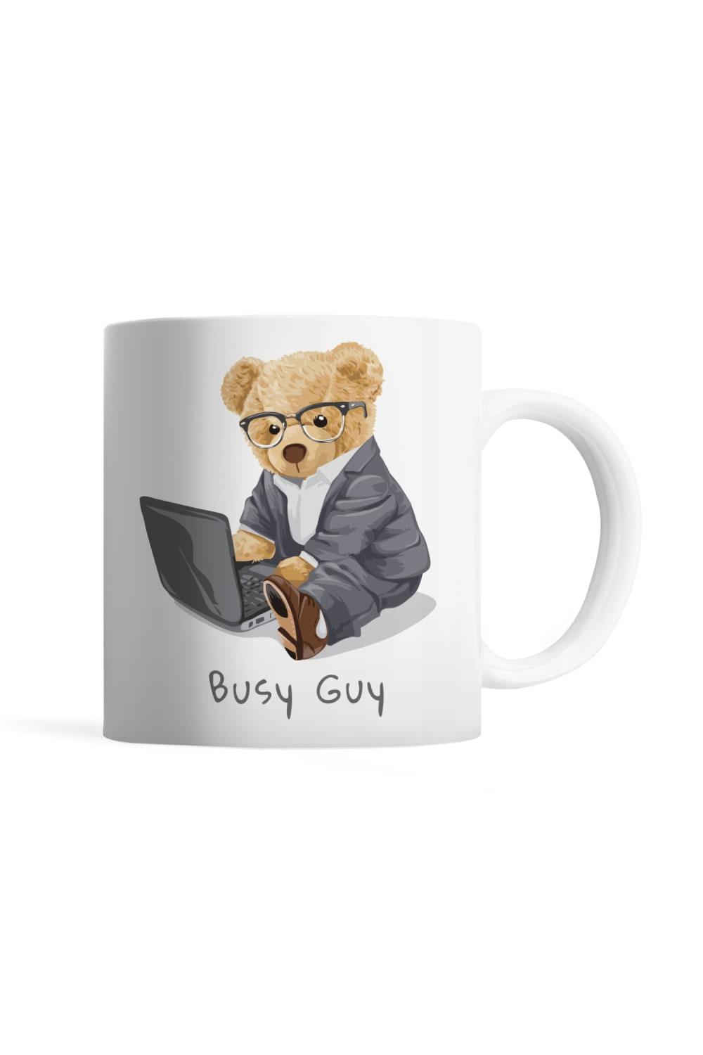 Tatlistan-Teddy Bear | Busy Guy With Computer - Kupa Bardak-Bardak-1-roqelvaxirum.shop