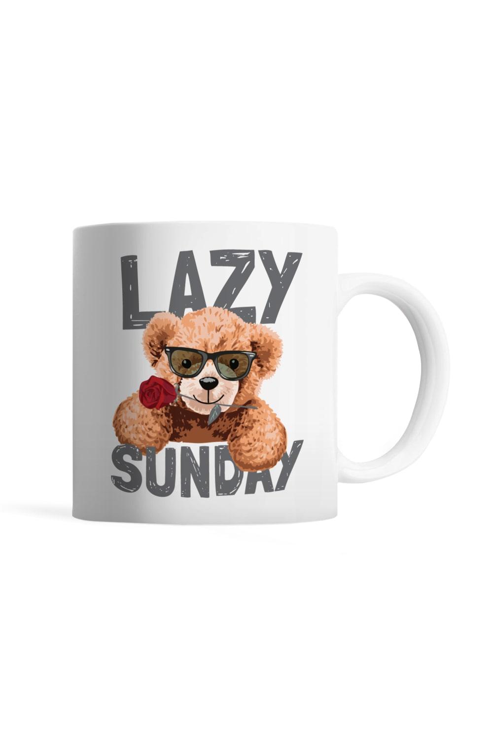 Tatlistan-Teddy Bear | Lazy Sunday - Kupa Bardak-Bardak-1-roqelvaxirum.shop
