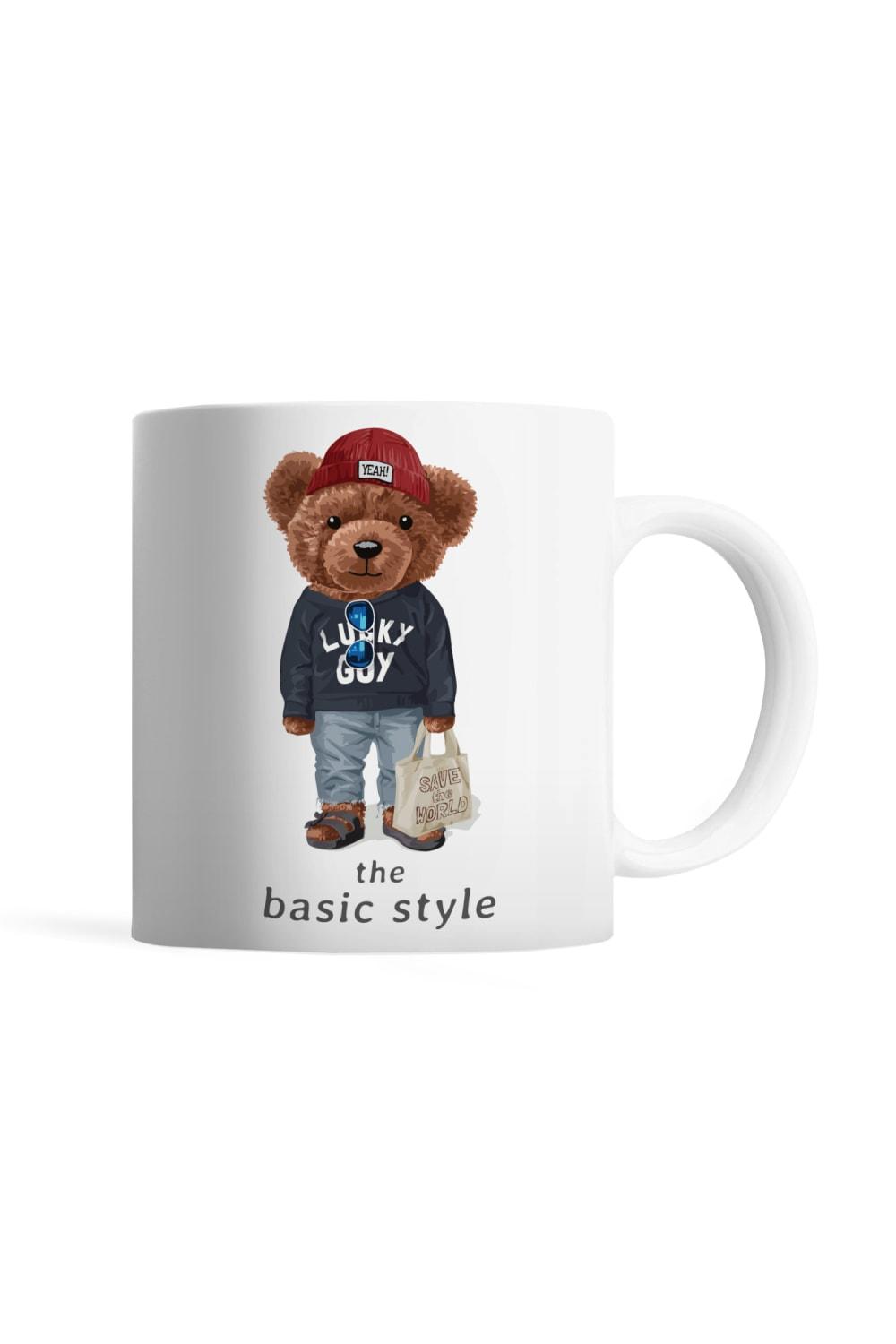 Tatlistan-Teddy Bear | Lucky Guy - Kupa Bardak-Bardak-1-roqelvaxirum.shop