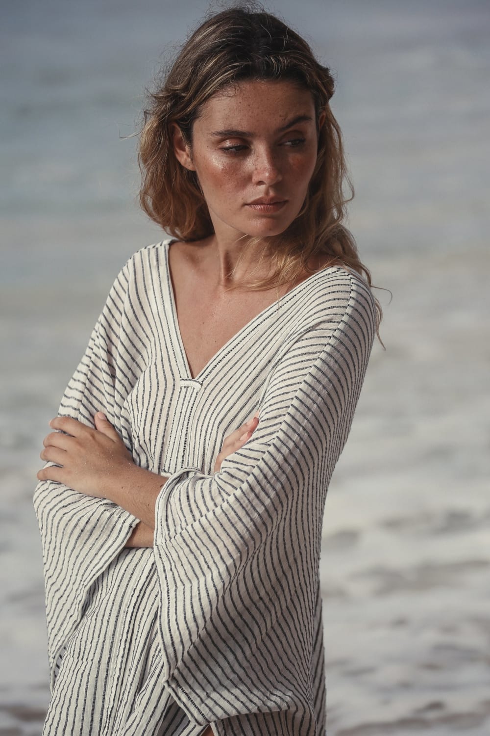 The Handloom-Ava Kimono Black Stripes-Kimono-5-roqelvaxirum.shop