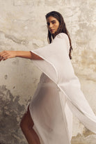 The Handloom-Bodrum Ties Kaftan White-Kaftan-6-roqelvaxirum.shop