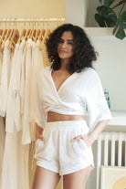 The Handloom-Echo Boy Short White-Şort-2-roqelvaxirum.shop