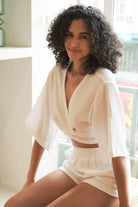 The Handloom-Echo Boy Short White-Şort-3-roqelvaxirum.shop