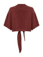 The Handloom-Lucid Tie Shirt Burgundy-Top-8-roqelvaxirum.shop