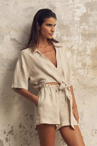 The Handloom-Lucid Tie Shirt Sand-Gömlek-5-roqelvaxirum.shop