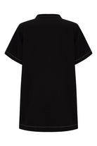 The Handloom-Mae Popover Mini Dress Black-Elbise-8-roqelvaxirum.shop