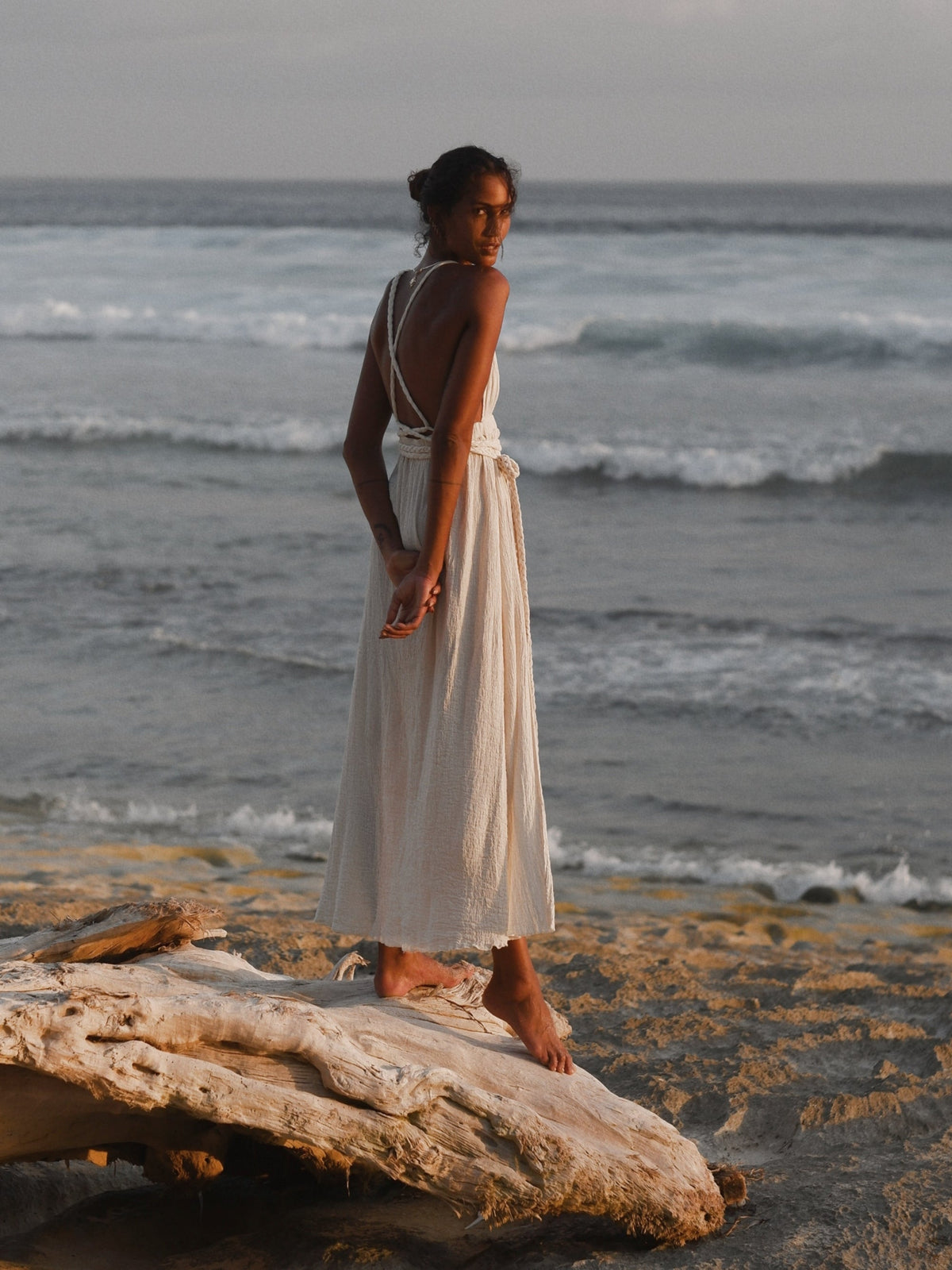 The Handloom-Muse Braided Straps Dress Natural-Elbise-12-roqelvaxirum.shop