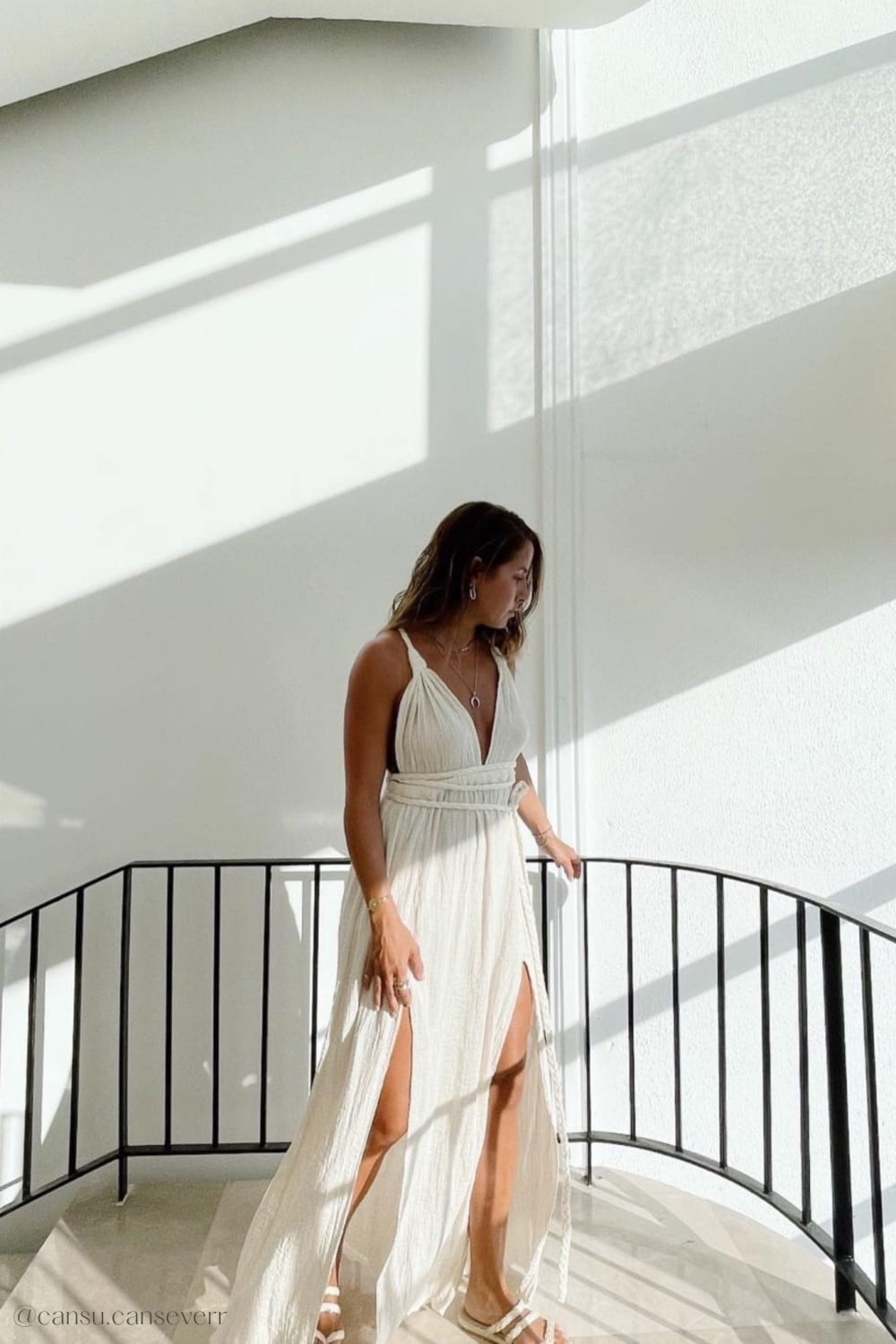The Handloom-Muse Braided Straps Dress Natural-Elbise-6-roqelvaxirum.shop