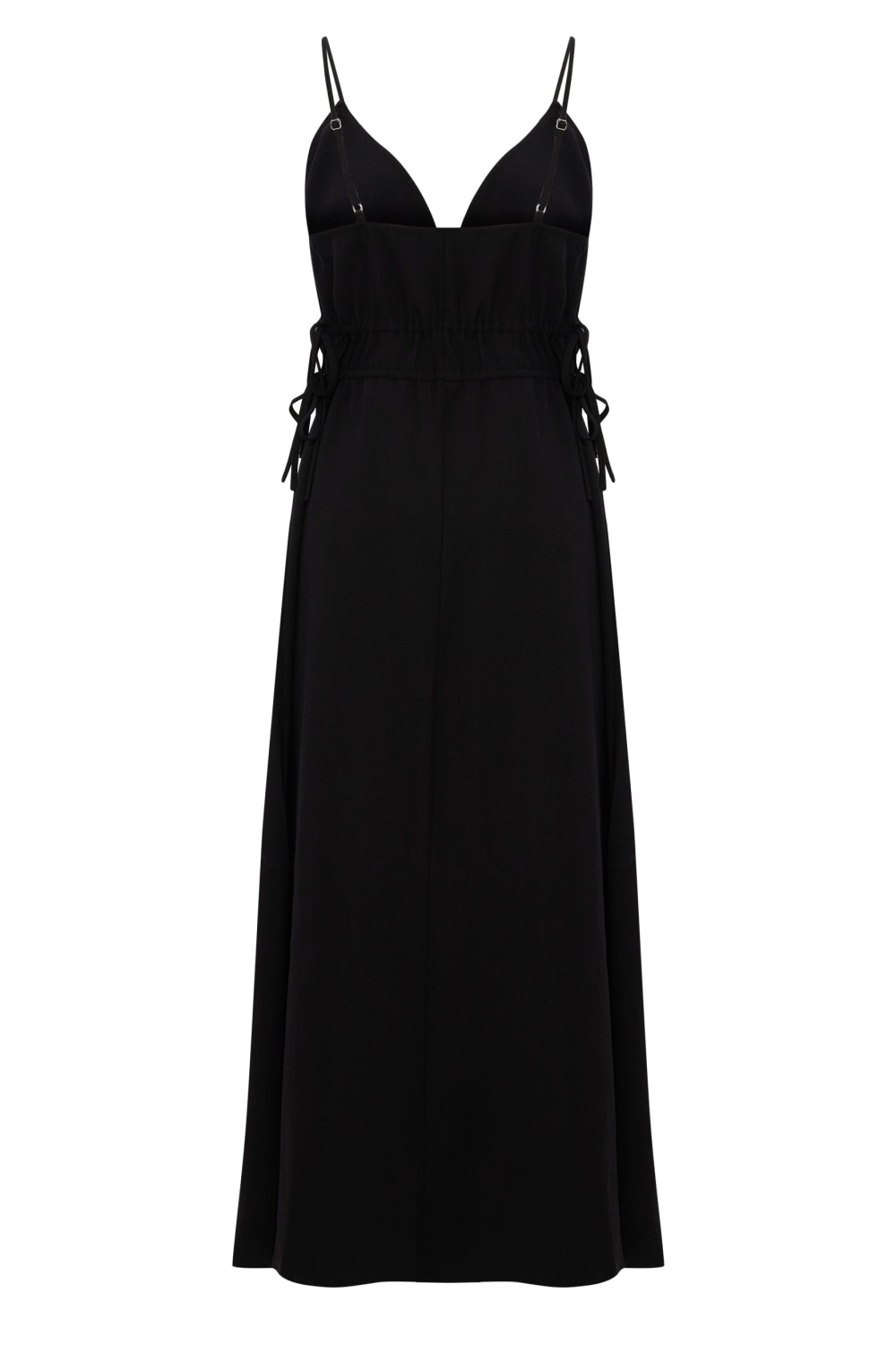 The Handloom-Sofia Ties Maxi Dress Black-Elbise-9-roqelvaxirum.shop