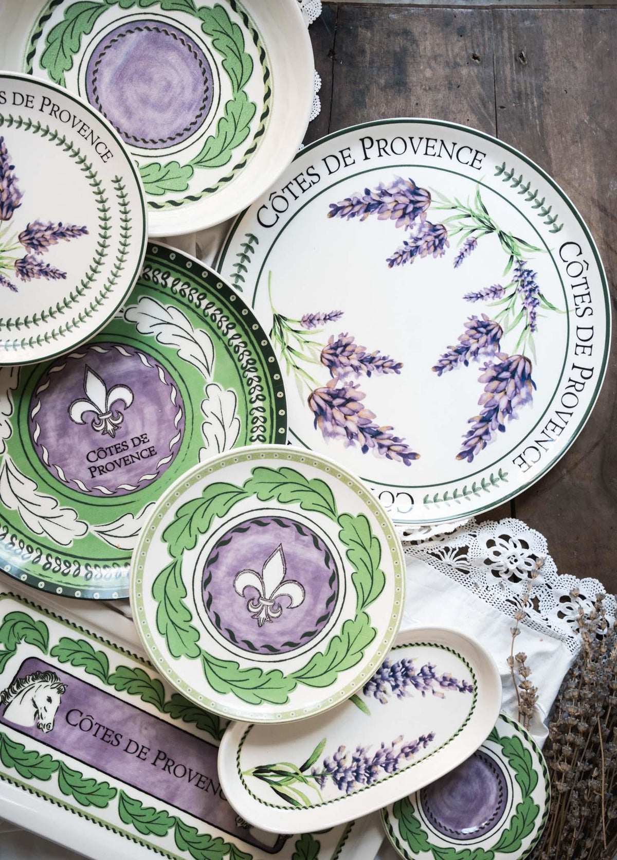 Provence Lavanta Çay Tabağı 6Lı Set 13 Cm