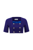 The Molc-Gloria Üst Gece Mavisi-Bluz-1-roqelvaxirum.shop