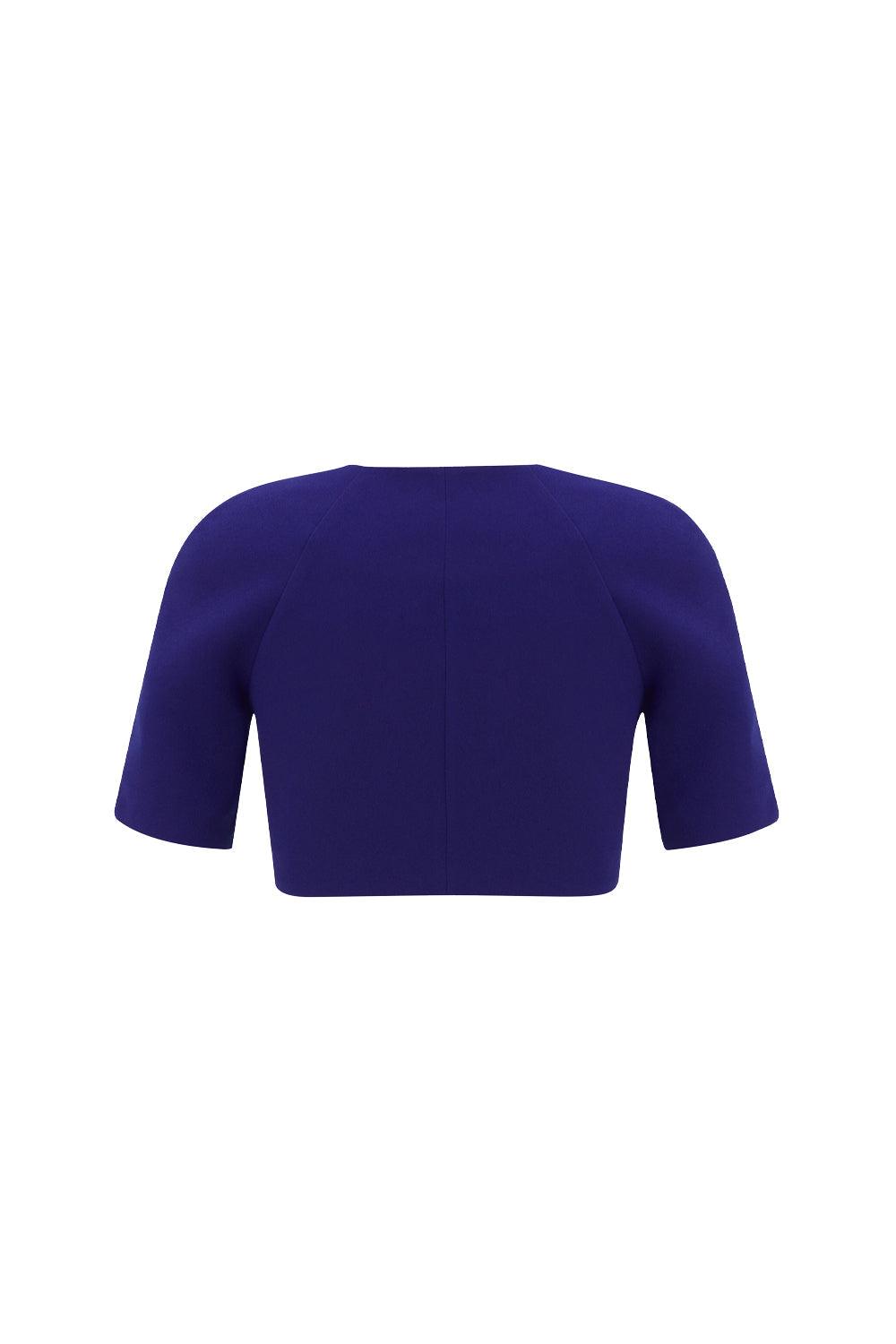 The Molc-Gloria Üst Gece Mavisi-Bluz-3-roqelvaxirum.shop