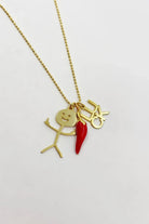 The Pheia-Doodle Luck Biber Kolye | 925 Ayar Gümüş-Kolye-1-roqelvaxirum.shop