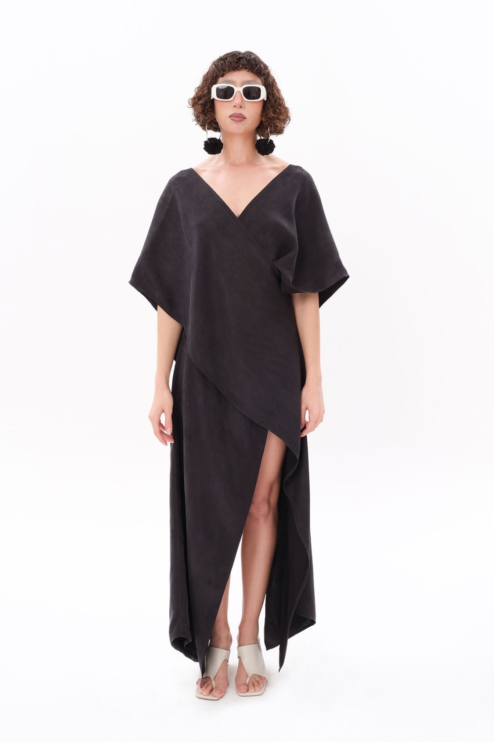 Tiny-Antrasit Luxe Tencel™ Elbise-Elbise-1-roqelvaxirum.shop