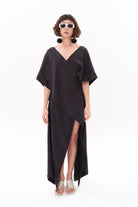 Tiny-Antrasit Luxe Tencel™ Elbise-Elbise-1-roqelvaxirum.shop