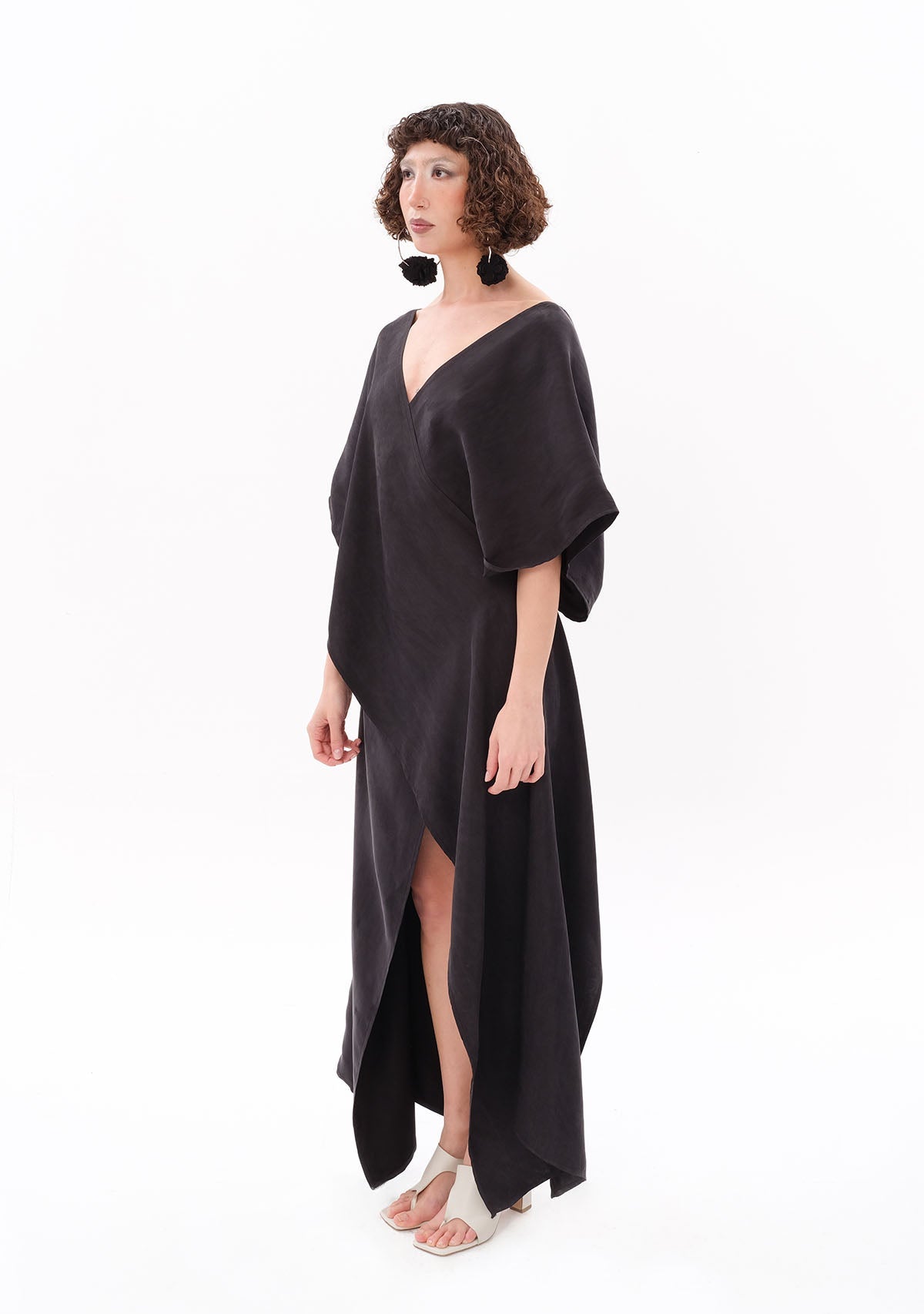 Tiny-Antrasit Luxe Tencel™ Elbise-Elbise-3-roqelvaxirum.shop
